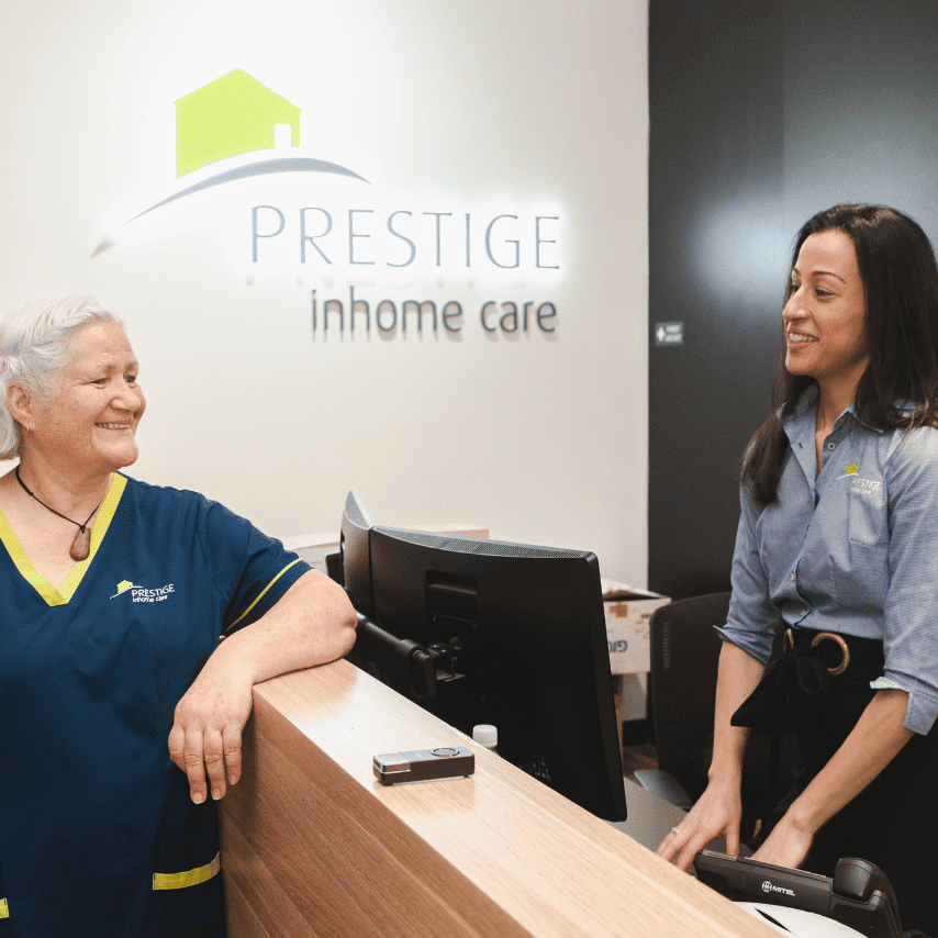 Prestige Carer Maria in the Prestige Moorabbin office